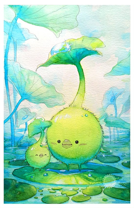 bellpepperart, border, closed_eyes, closed_mouth, commentary, creature, creature_focus, final_fantasy