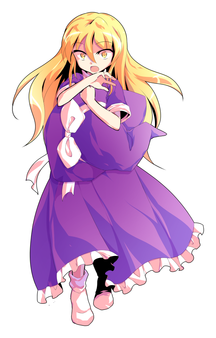 1girl, alphes_(style), bare_arms, blonde_hair, bow, commentary_request, dairi, defeat
