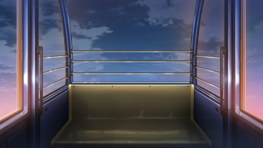 clouds, cloudy_sky, dark, ferris_wheel_interior, glowing, highres, night, no_humans