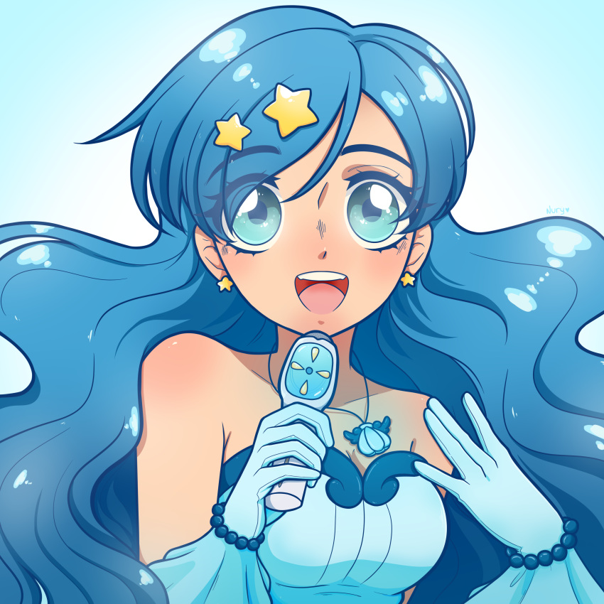 absurdres, highres, houshou_hanon, houshou_hanon_(mermaid), mermaid_melody_pichi_pichi_pitch, non-web_source