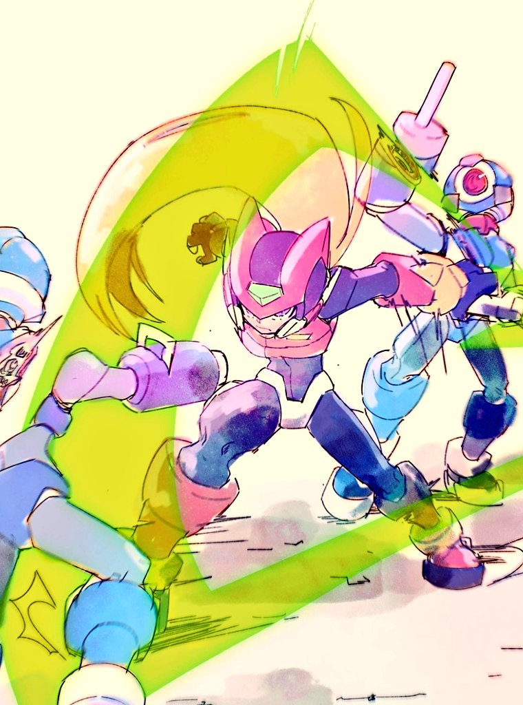 96uni69, arm_cannon, armor, battle, blonde_hair, energy_sword, forehead_jewel, helmet