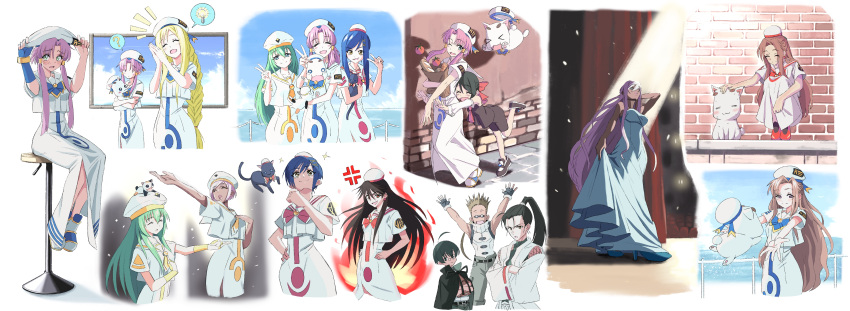 >_<, 3boys, 3others, 6+girls, ?, absurdres, aika_granzchesta, aino_ai