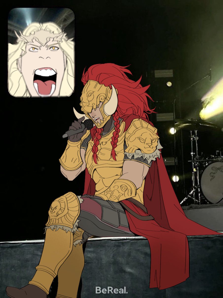 2boys, armor, bereal, blonde_hair, braid, breastplate, brown_gloves, chinese_commentary