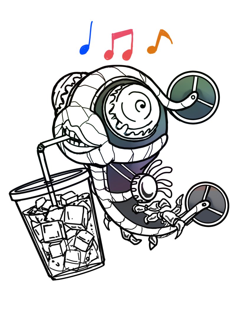 1other, commentary, cup, drinking_straw, drinking_straw_in_mouth, eighth_note, foo_fighters_(stand), glass