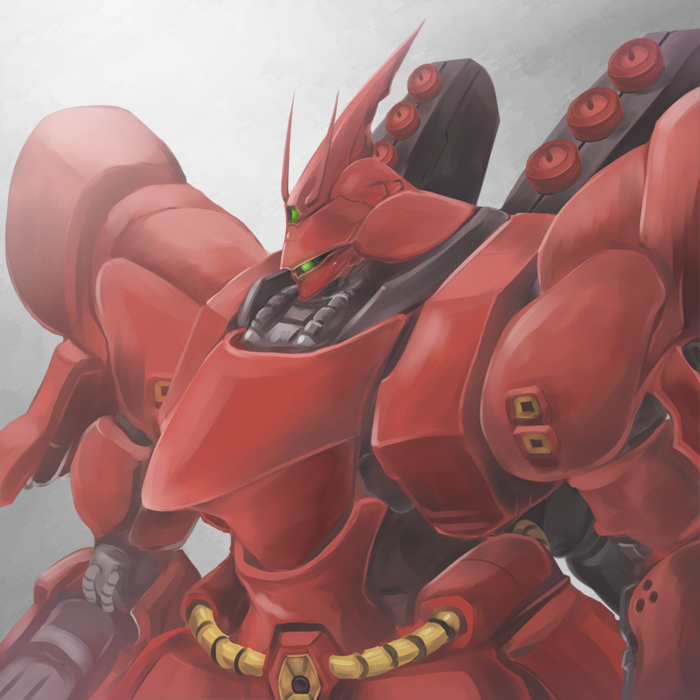 char's_counterattack, char's_counterattack, dtcy, gundam, mecha, no_humans, sazabi, solo