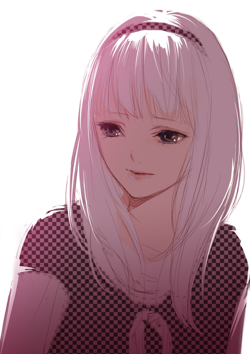 bust, face, female, hairband, highres, kiyohara_hiro, kyoko, lips