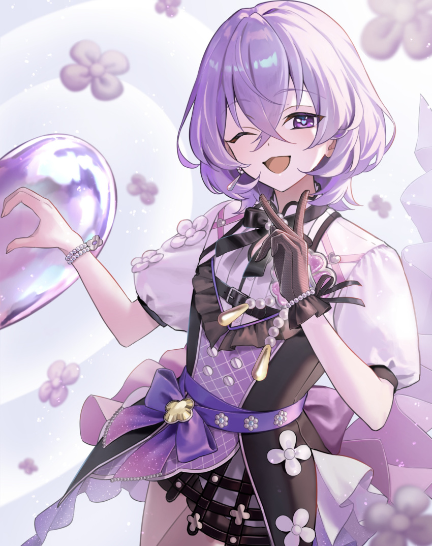 1boy, absurdres, black_gloves, bow, bracelet, cowboy_shot, ensemble_stars!, gloves