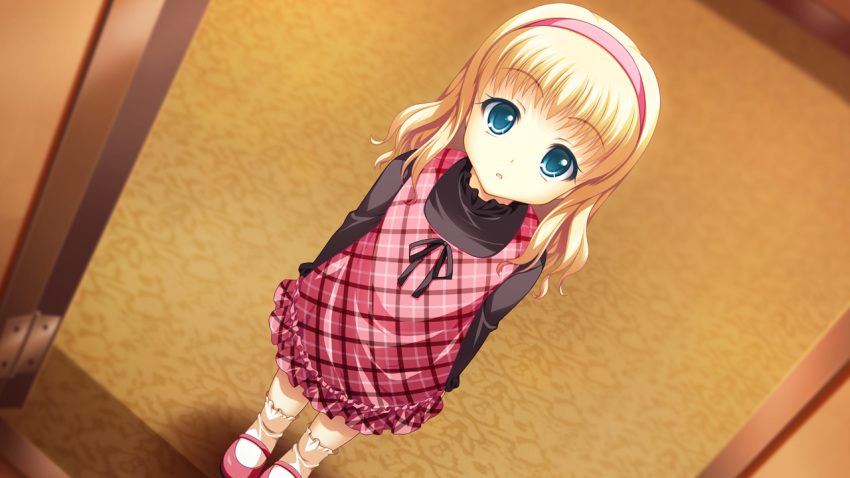 1girl, artemis_blue, asami_asami, blonde_hair, character_request, child, game_cg, solo
