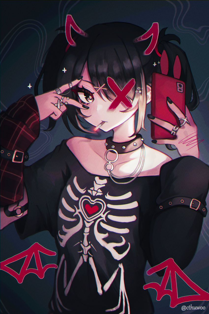 1girl, :|, absurdres, ame-chan_(emo)_(needy_girl_overdose), ame-chan_(needy_girl_overdose), arm_belt, arm_garter, arm_warmers