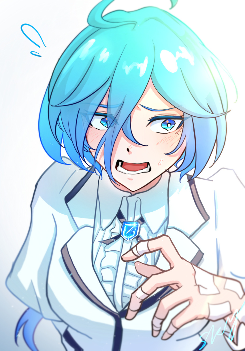 1girl, blue_eyes, blue_hair, chinese_commentary, commentary_request, highres, isemi_tina, long_bangs