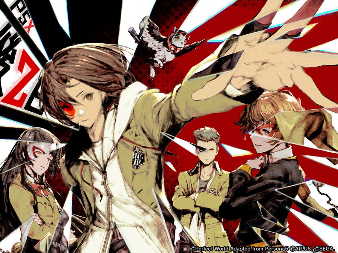 2boys, 2girls, animal, arai_motoha, bird, black_hair, blonde_hair, bow