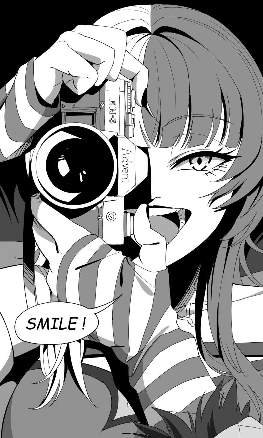 1girl, batman_(series), camera, commentary, dc_comics, english_text, fingerless_gloves, gloves