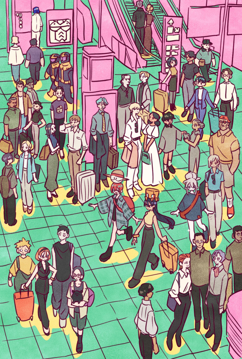 6+boys, 6+girls, absolutely_everyone, alternate_costume, amate_yuzuriha, animal, annqi, artesia_som_deikun