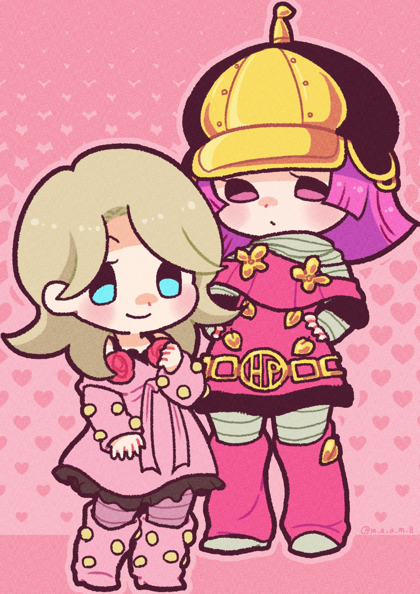 2girls, absurdres, belt, black_hat, blonde_hair, blue_eyes, blush, boots