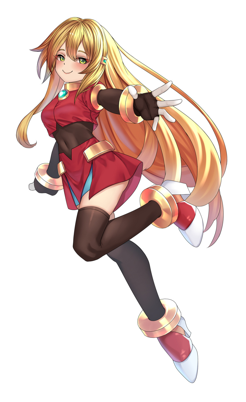 1girl, blonde_hair, bodystocking, breasts, ceijin, chest_jewel, commission, commissioner_upload