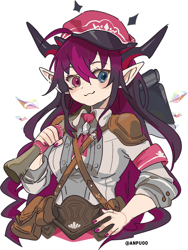 1girl, :3, alice_(rune_factory), alice_(rune_factory)_(cosplay), axe, belt_pouch, blue_eyes, breasts