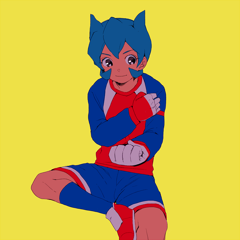 bad_id, blue_hair, gloves, goalkeeper, inazuma_eleven, inazuma_eleven_(series), little_gigant, male