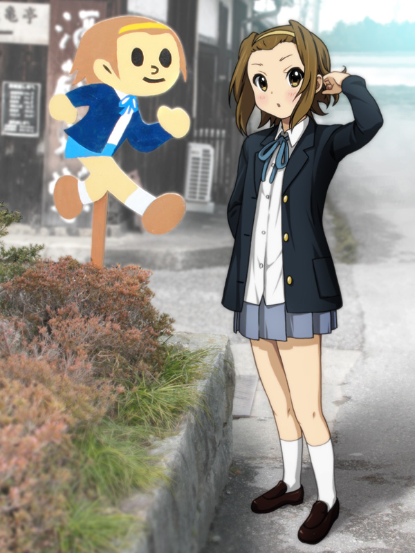 brown_hair, hairband, k-on!, photo_background, ryunnu, school_uniform, short_hair, tainaka_ritsu