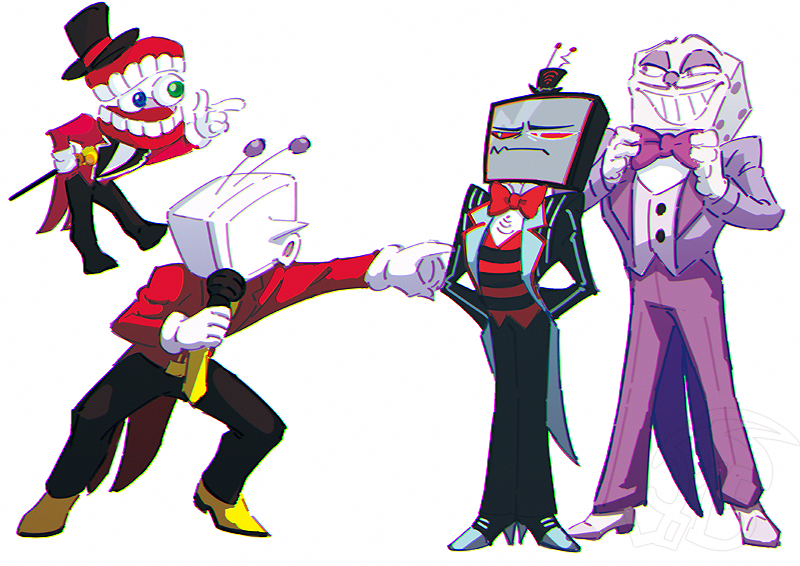 4boys, ant_tenna, black_coat, black_pants, blue_eyes, blue_pupils, blue_shoes, bow