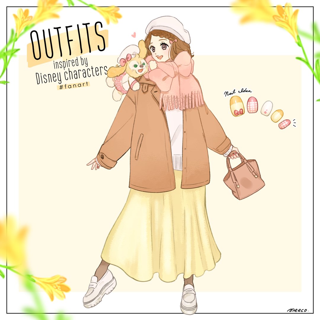 1girl, animal_ears, animification, bag, bow, coat, cookieann, dog_girl