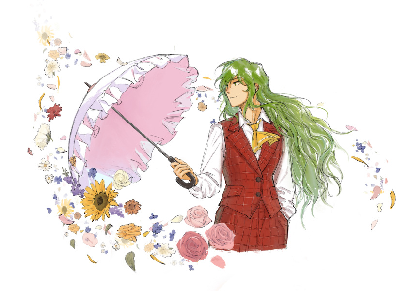 1girl, absurdres, alternate_hair_length, alternate_hairstyle, ascot, chinese_commentary, closed_mouth, collared_shirt