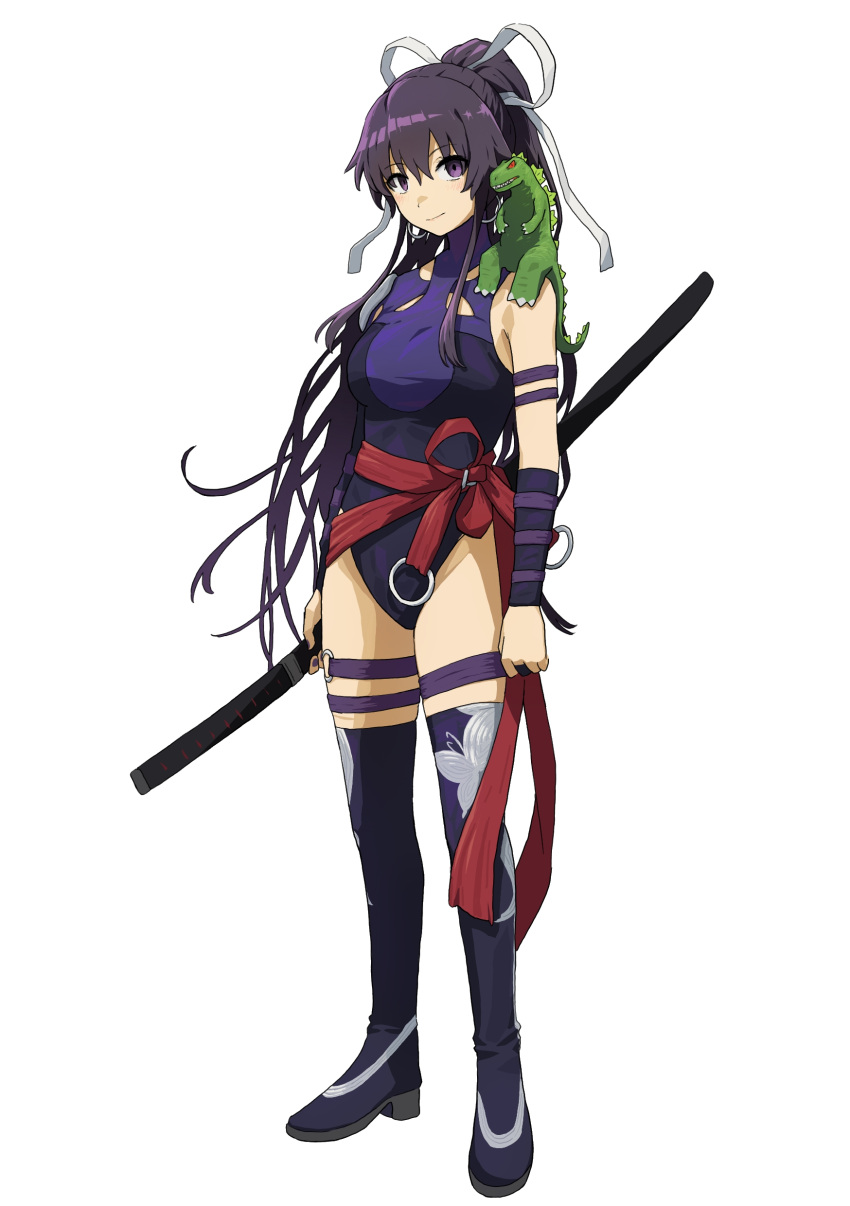1girl, absurdres, arm_strap, boots, breasts, commission, cosplay, elbow_gloves