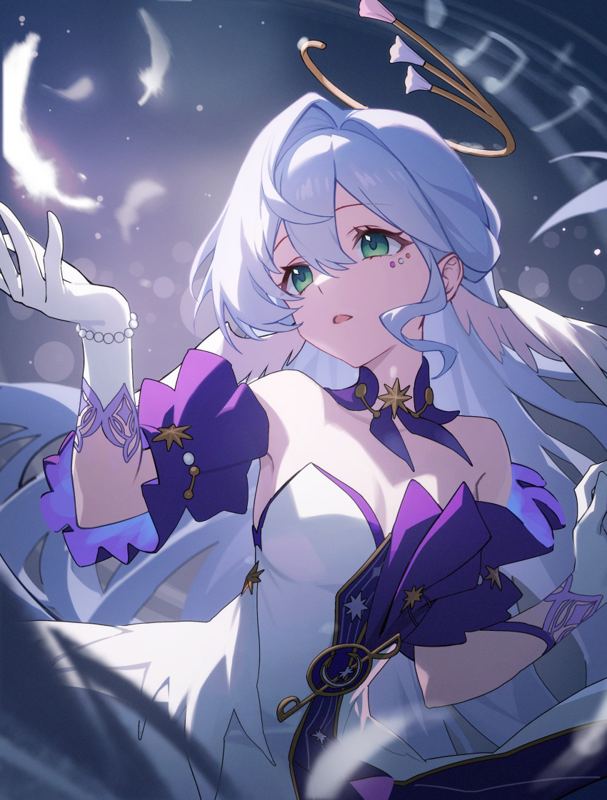 1girl, absurdres, aqua_eyes, bare_shoulders, bead_bracelet, beads, blue_hair, bracelet