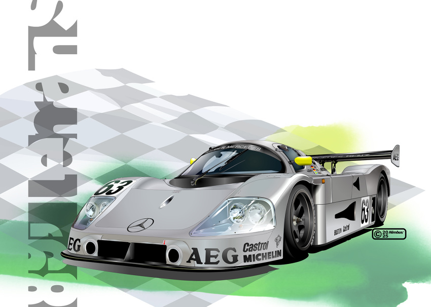 2025, artist_name, car, checkered_flag, english_text, flag, le_mans_prototype, logo