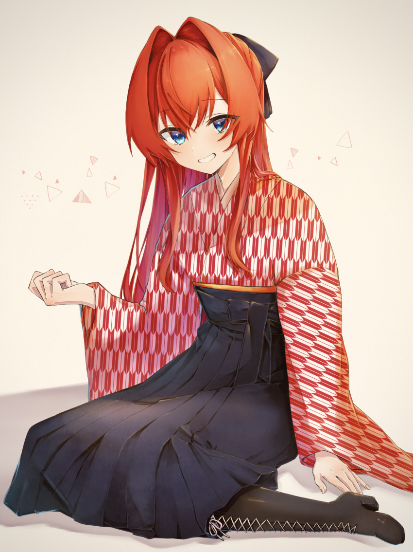 1girl, alternate_costume, ange_katrina, ayuko_ammobium, black_boots, black_bow, blue_eyes, blue_skirt