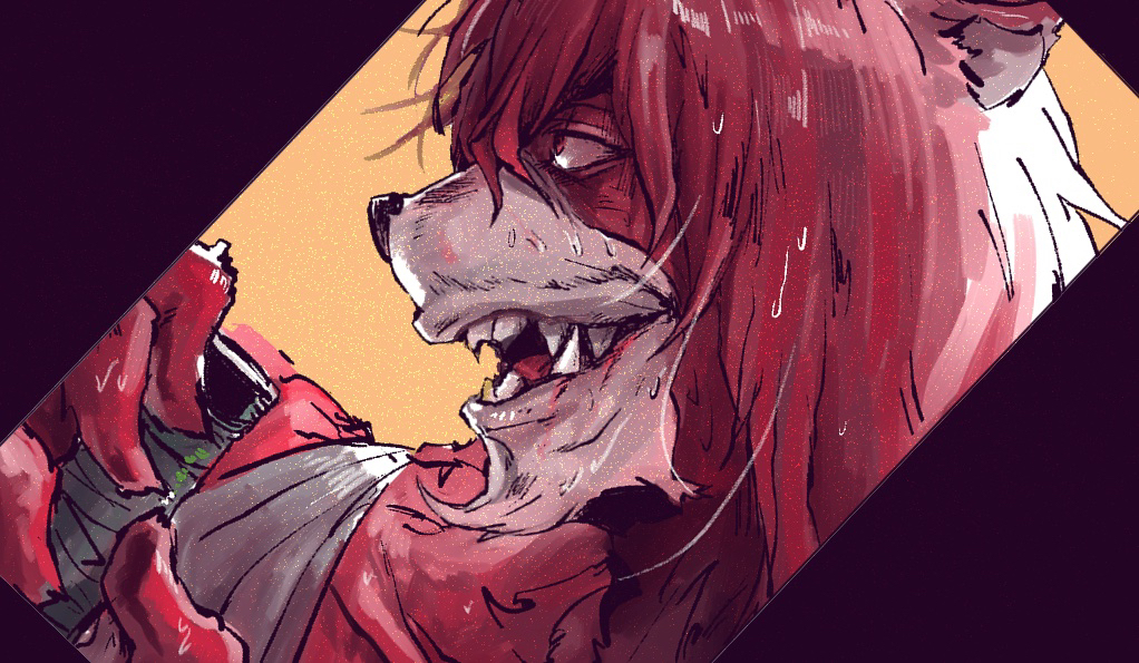 1boy, animal_ears, bakemono_no_ko, bandaged_arm, bandages, bear_boy, bear_ears, close-up