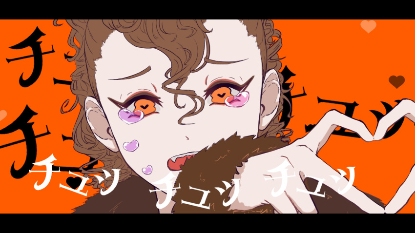1girl, animification, brown_eyes, brown_hair, curly_hair, disneyland, fur_trim, jewelry