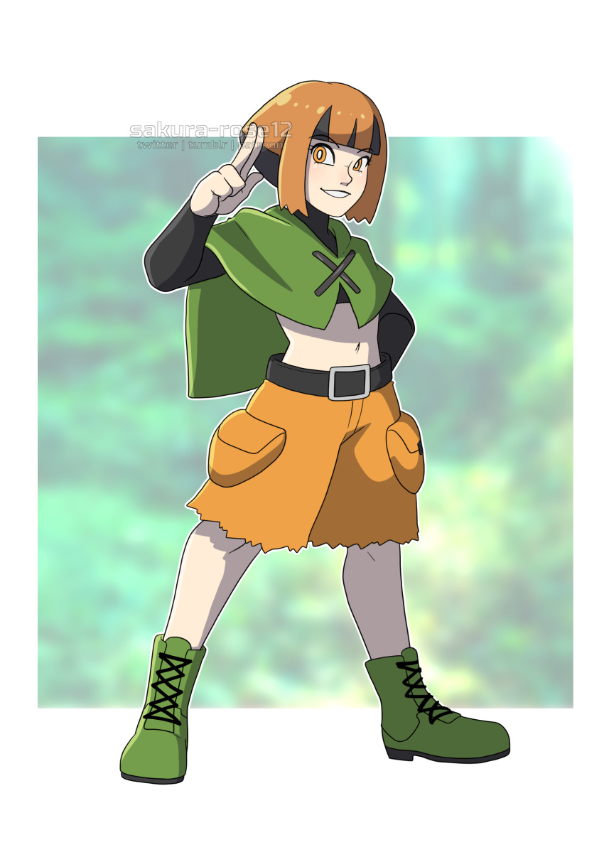 1girl, absurdres, artist_name, belt, boots, cape, commentary, english_commentary