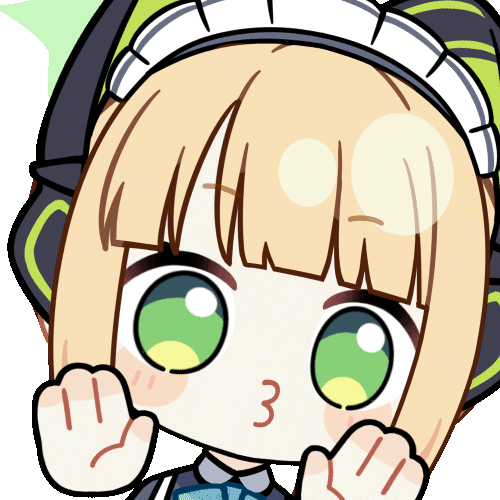 1girl, against_fourth_wall, animal_ear_headphones, animal_ears, animated, animated_gif, apron, aqua_bow, aqua_bowtie, black_dress, blonde_hair, blue_archive, blunt_bangs, blunt_ends, blush_stickers, bow, bowtie, cat_ear_headphones, cat_ears, chibi, chunye_haruya, close-up, collared_dress, commission, contrast_collar, disembodied_hand, dress, fake_animal_ears, fourth_wall, green_eyes, green_halo, halo, headphones, looking_at_viewer, lowres, maid, maid_apron, maid_headdress, midori_(blue_archive), midori_(maid)_(blue_archive), missing_commentary, o3o, official_alternate_costume, official_alternate_hairstyle, ponytail, portrait, second-party_source, short_hair, sidelocks, simple_background, solo, transparent_background, white_apron, white_headdress