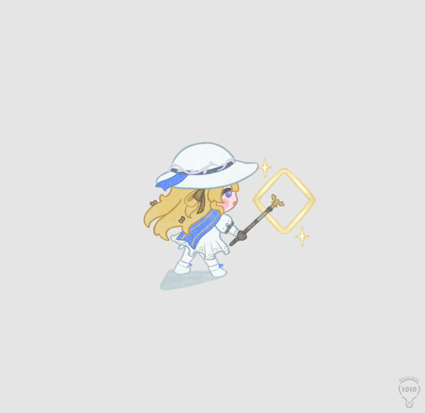 1010_(wuthering1100), 1girl, artist_name, black_bow, black_gloves, blonde_hair, blue_eyes, bow