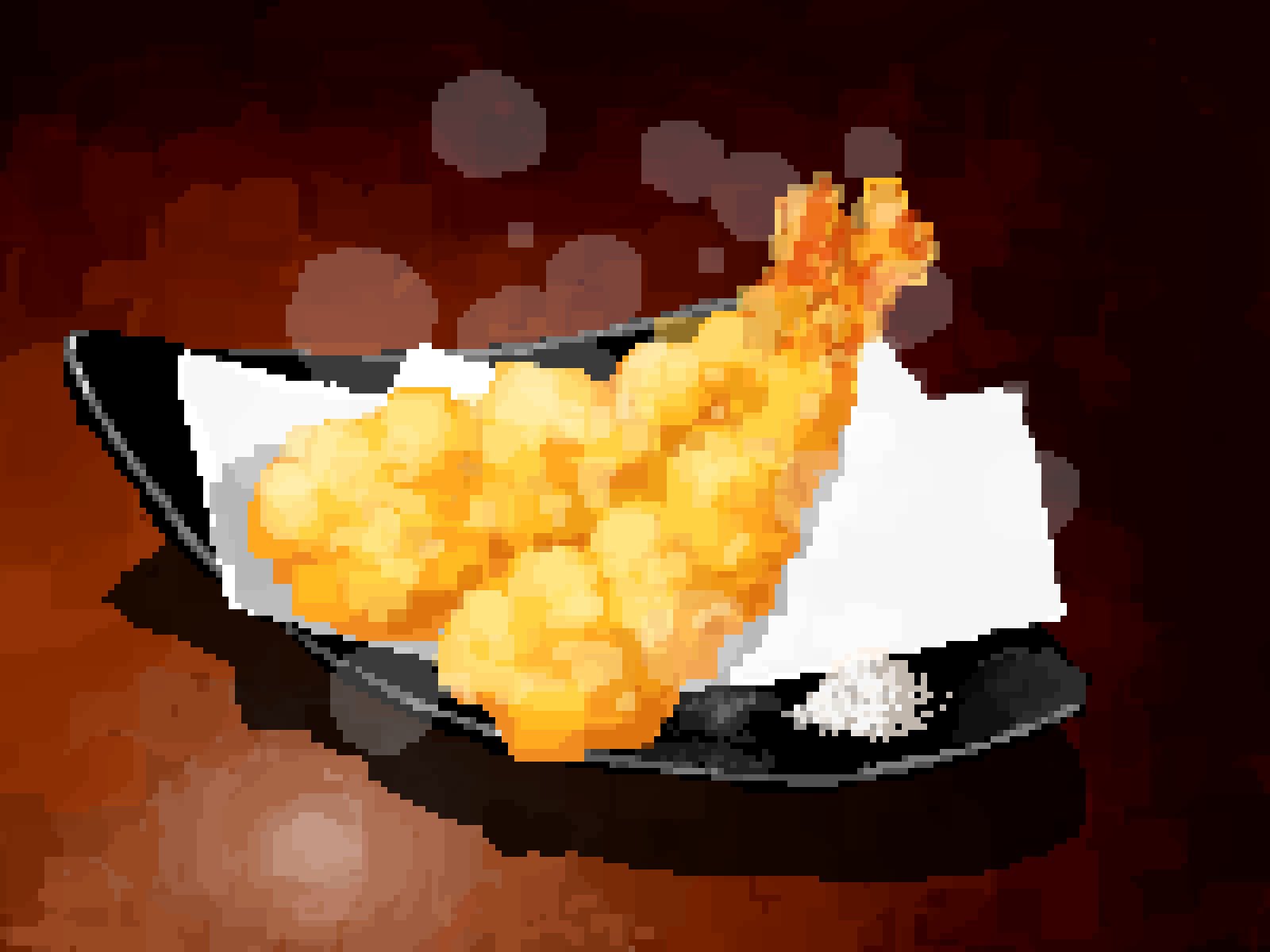 food, fried_food, grated_daikon, highres, hisachan55cute, napkin, no_humans, on_table