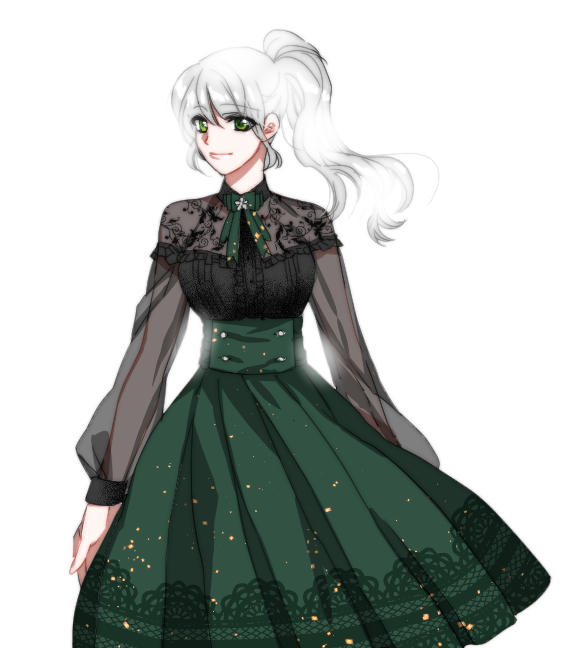 1girl, 6v9hix, breasts, green_hair, huge_breasts, long_hair, long_skirt, long_sleeves