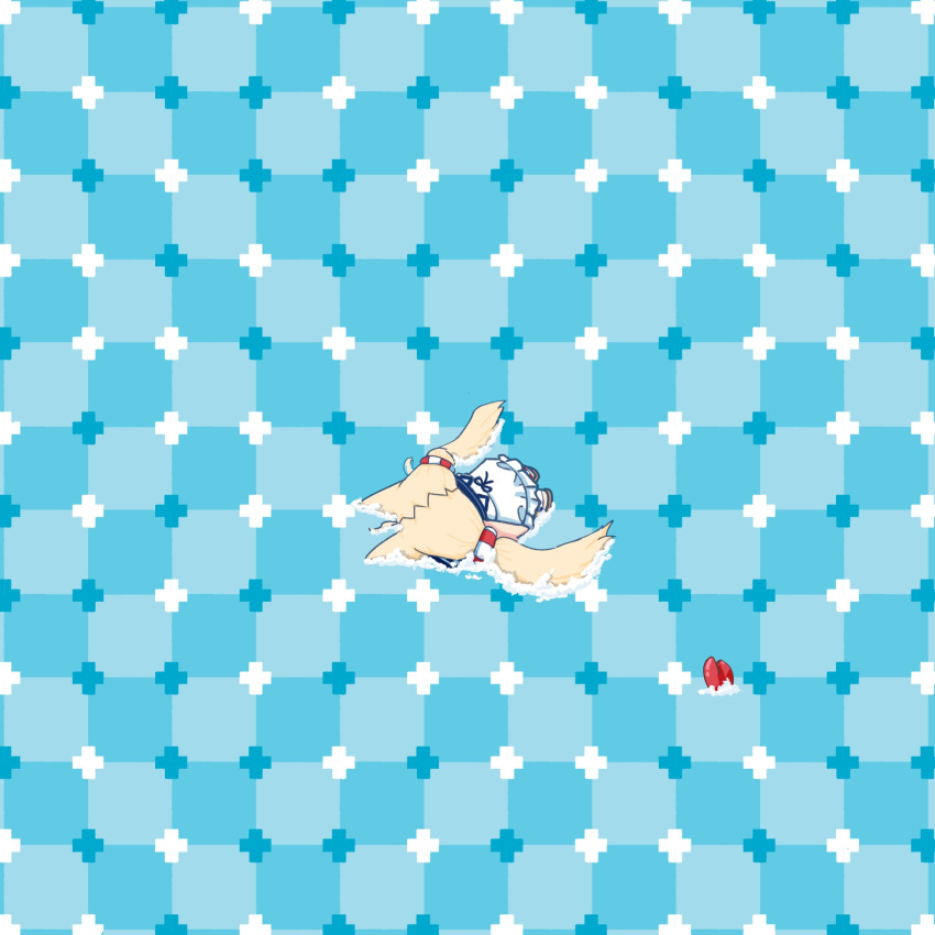 1girl, ahoge, animal_ears, blonde_hair, cat_ears, crab, dress, highres