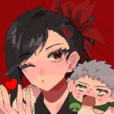 1boy, 1girl, black_shirt, chibi, chibi_inset, closed_mouth, collared_shirt, dot_mouth