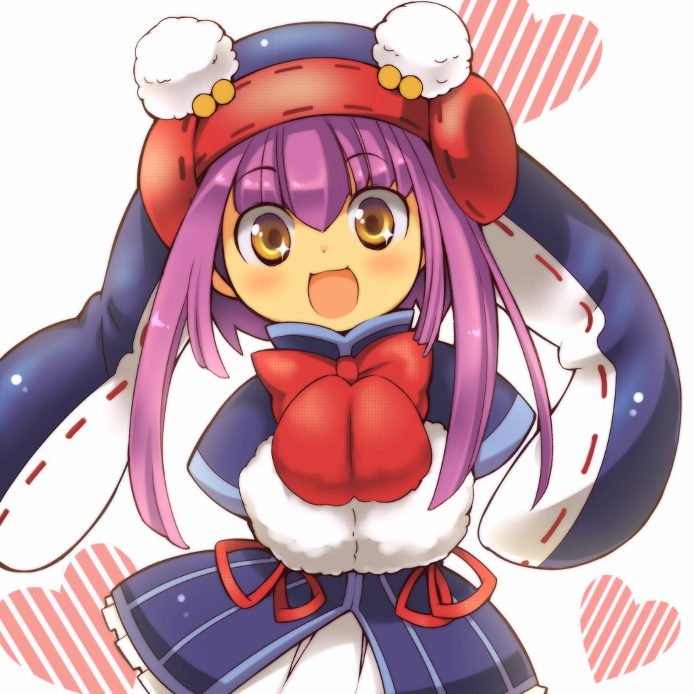 1girl, animal_hood, bird, blue_dress, dress, emil_chronicle_online, hood, looking_at_viewer