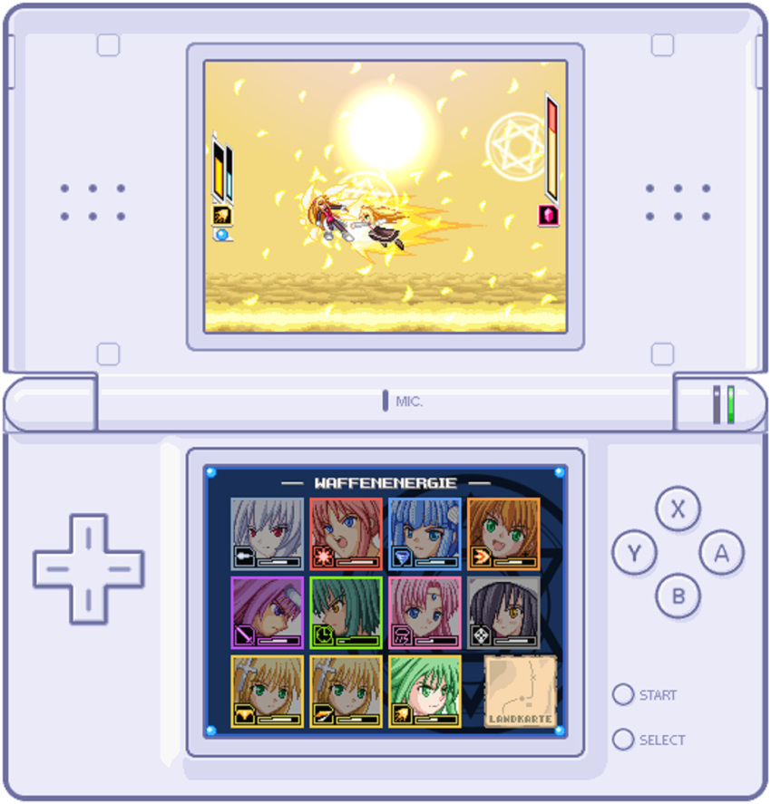 freudia_neuwahl, game_console, grolla_seyfarth, iris_sepperin, liebea_palesch, lilli, luste_teuber, mega_man_(series)