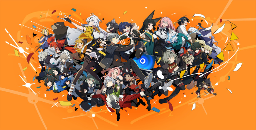 6+boys, 6+girls, absurdres, alexandrina_sebastiane, anby_demara, animal_ears, asaba_harumasa, belle_(zenless_zone_zero)