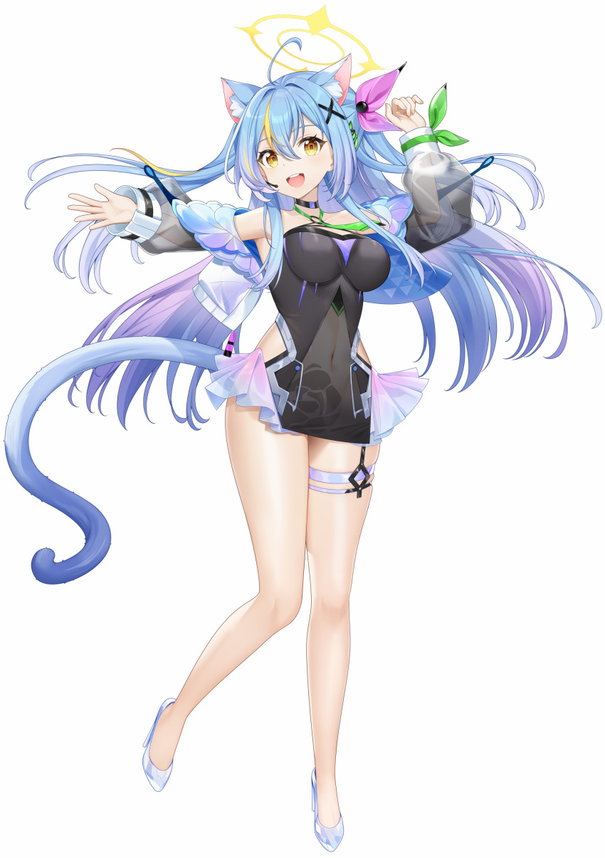 1girl, absurdres, breasts, cat, cybermyth, godsoul, highres, leotard