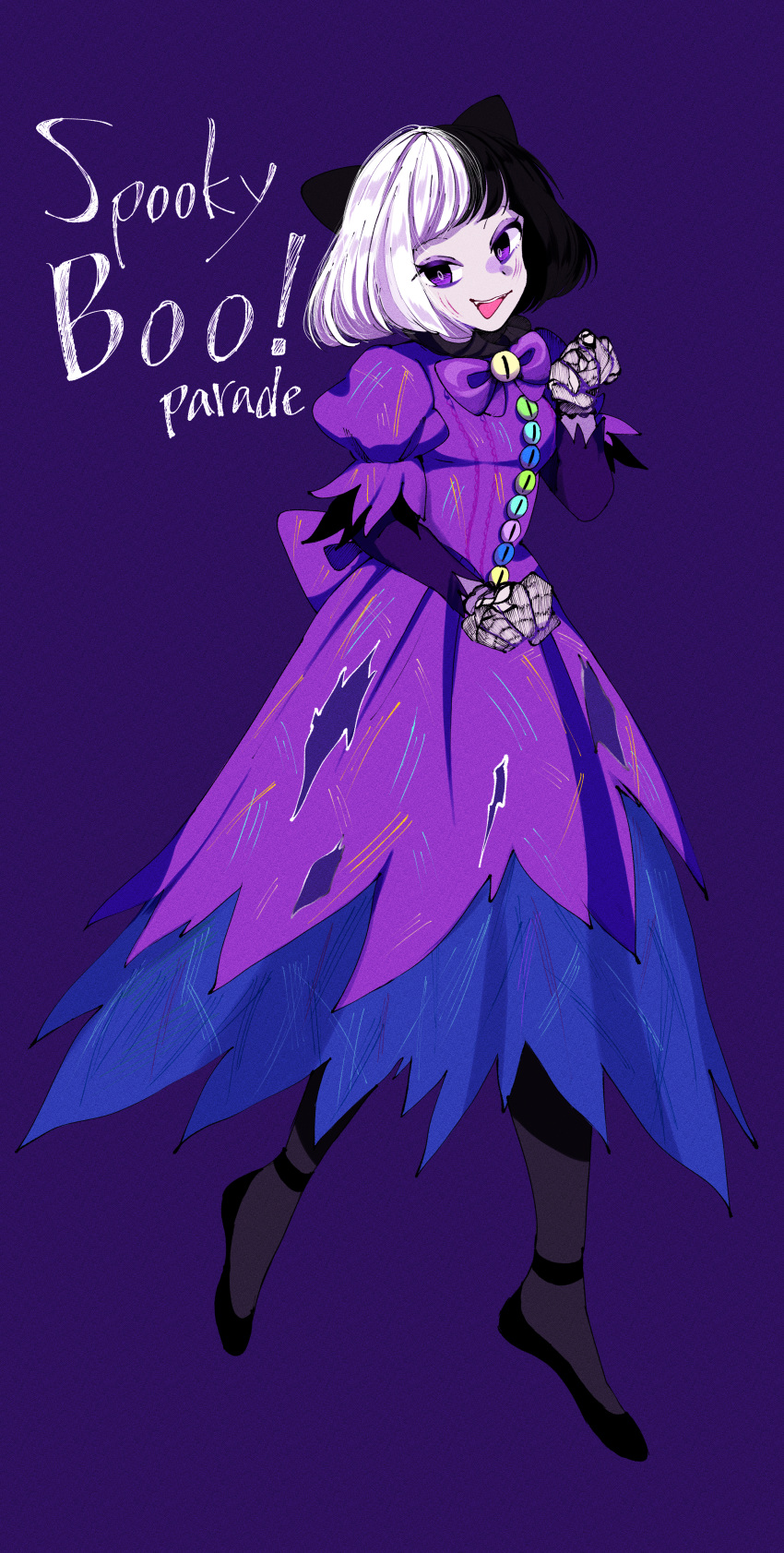 1girl, absurdres, animification, black_hair, character_request, disneyland, dress, full_body