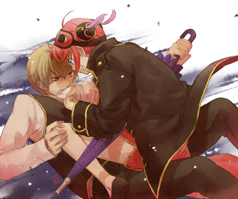 brown_hair, bun_cover, chinese_clothes, double_bun, eye_contact, face-to-face, face_to_face, fighting