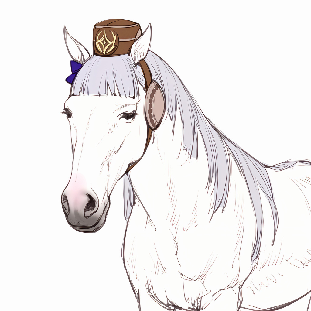 animal, animal_earmuffs, animal_with_hair, animalization, blue_bow, bow, brown_hat, closed_mouth