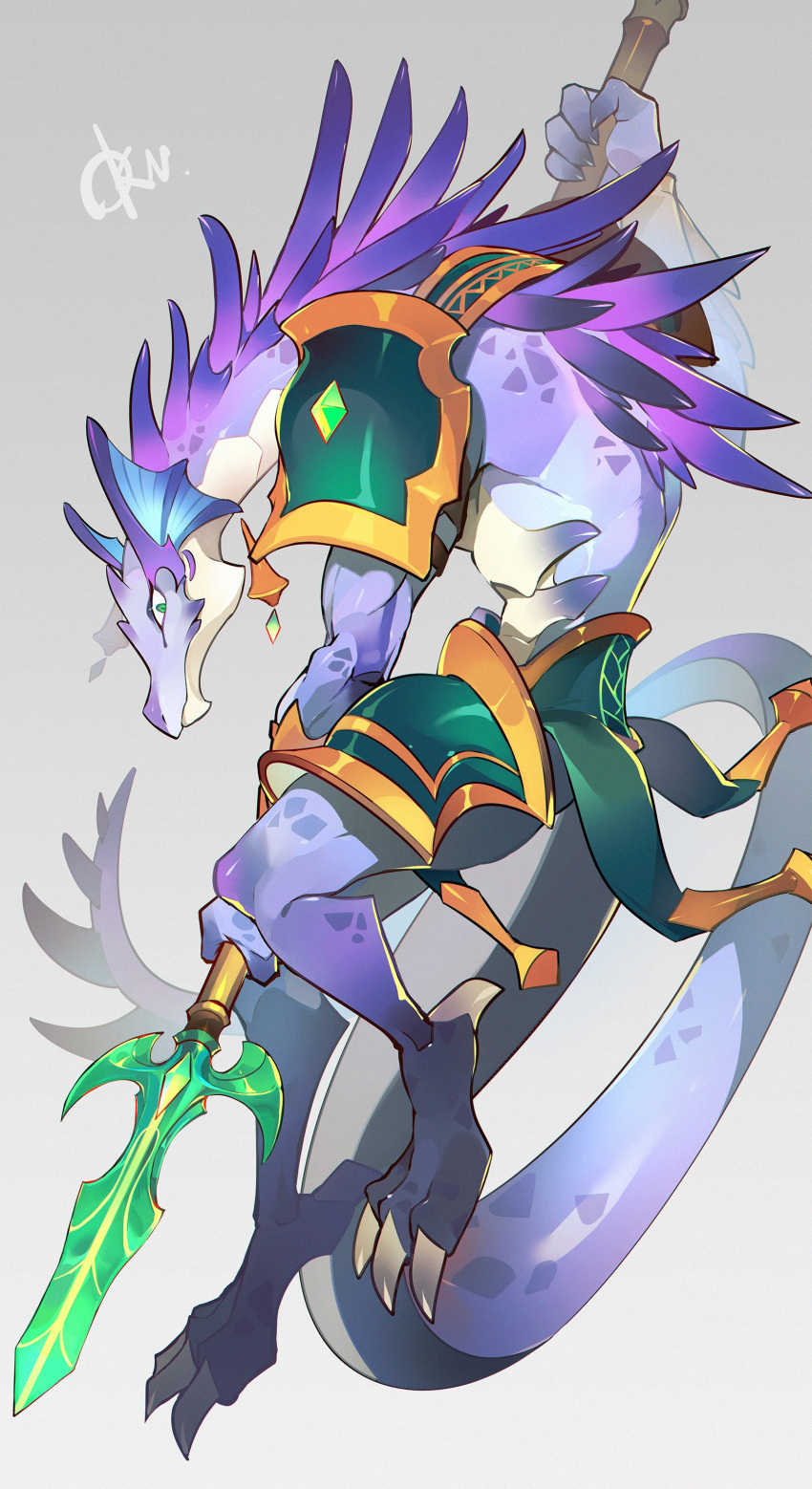 1boy, absurdres, afk_(series), afk_arena, artist_name, barefoot, claws, commentary_request