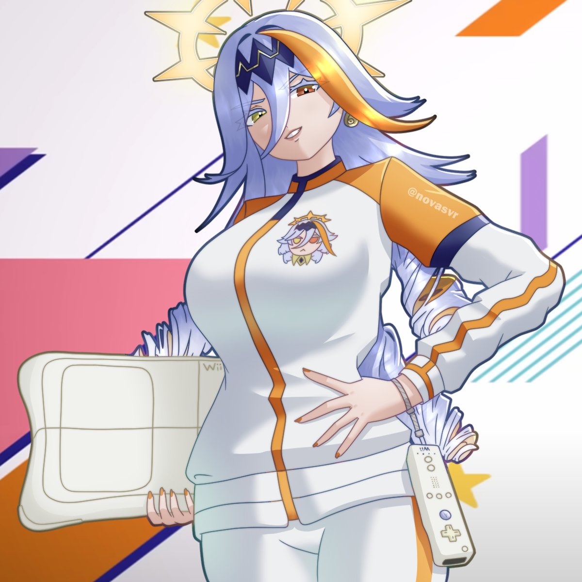 alternate_costume, baldr_(fire_emblem_heroes), controller, fire_emblem, fire_emblem_heroes, game_controller, halo, heterochromia