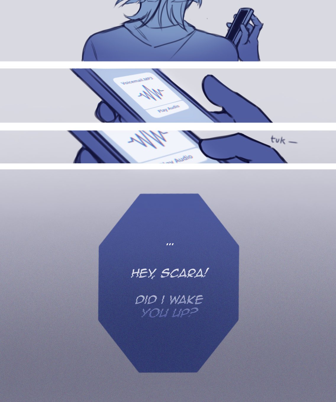 1boy, alphastroo, alternate_costume, blunt_ends, break_up, casual, cellphone, contemporary