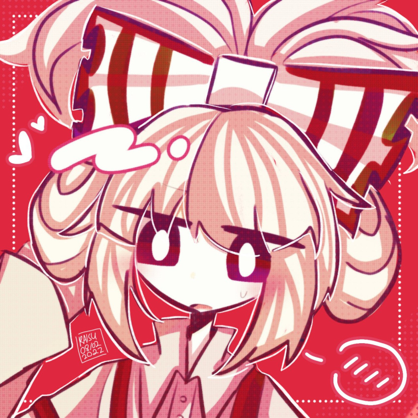 bow, bright_pupils, buttons, cinnamiku_hairstyle, cinnamoroll, collared_shirt, colored_skin, cosplay