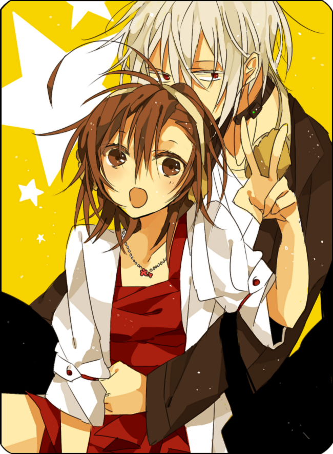 adult, ahoge, akina422, albino, bad_id, brown_eyes, brown_hair, choker